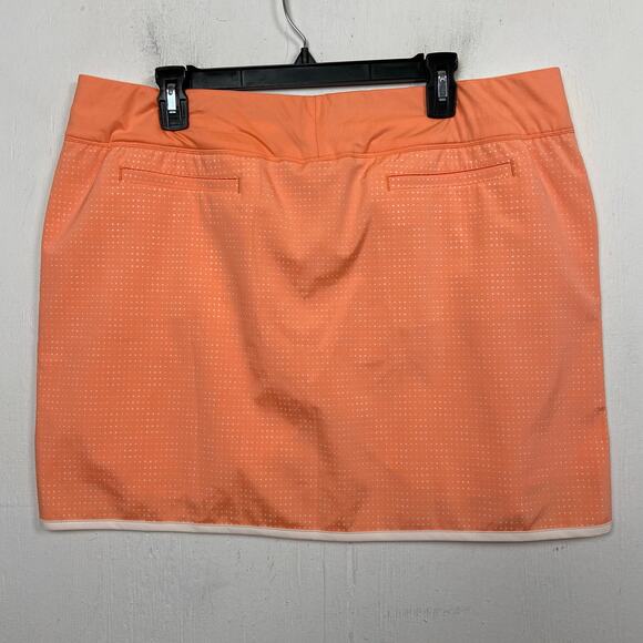 Adidas Women's Orange Active Tennis Golf Pull On Skort Size Extra Large - Picture 4 of 8